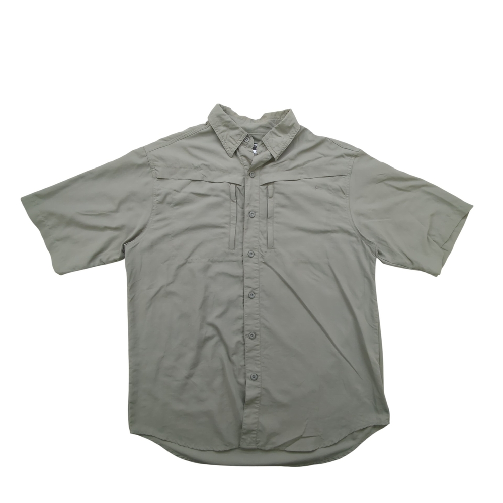 Habit Mens Medium Shadow Nylon Short Sleeve Outdoor Shirt Solar Factor 30+ TS128